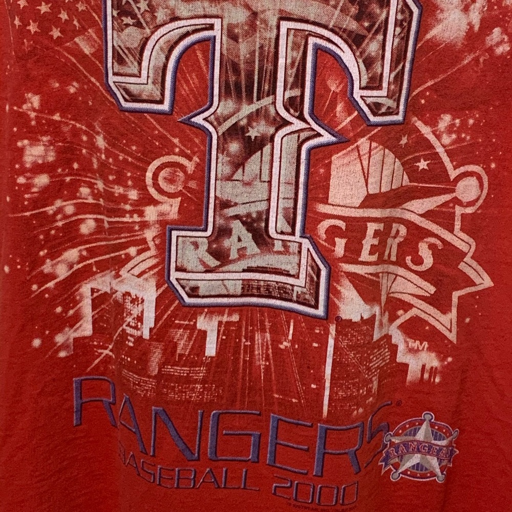 MLB. Vintage Texas Rangers Baseball 2000 T-shirt. - Picture 2 of 5